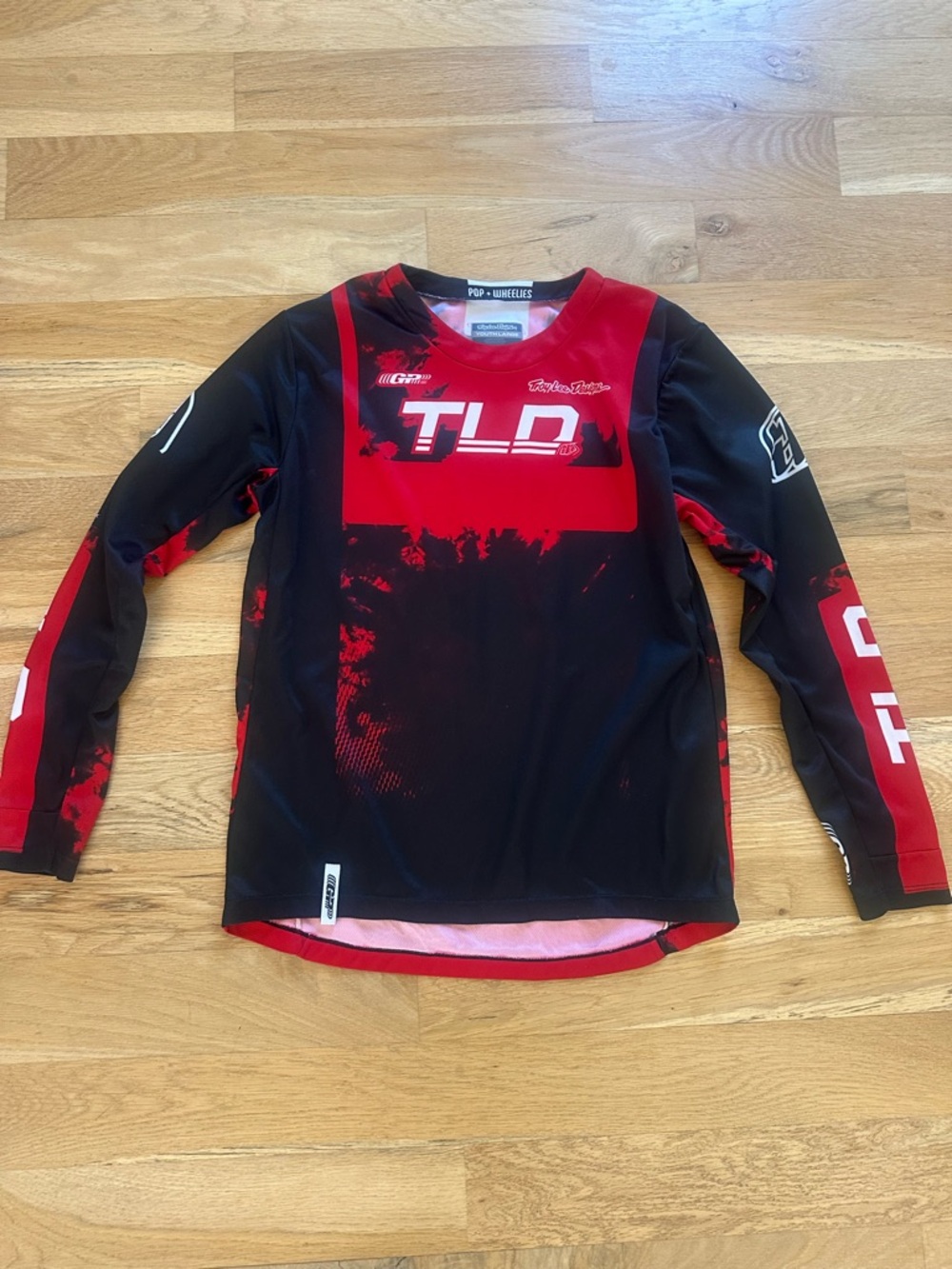 TLD Kids' Red and Black Motocross Jersey